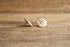 Cream Enamel Disc Earrings